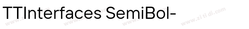 TTInterfaces SemiBol字体转换 TTInterfaces SemiBol字体转换